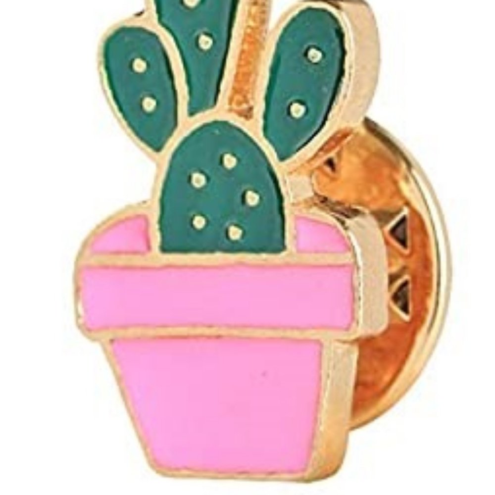 Cactus Enamel lapel pin - Picture 2 of 2